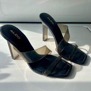 ALDO Black Transparent Women's Heels